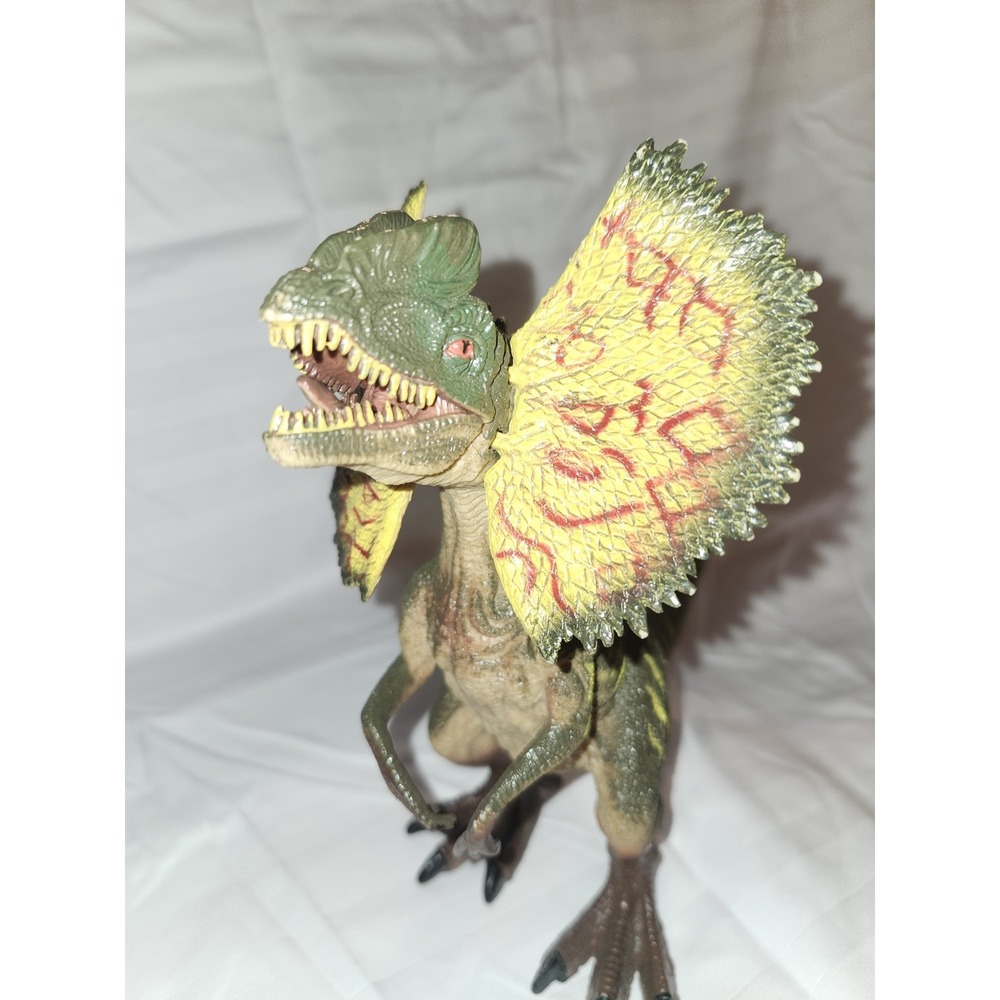 Dilophosaurus Frilled Dinosaur Figure 8 inches Adventure Force, Moving Mouth - Picture 5 of 6